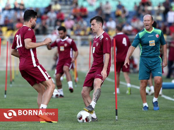 تمرین تیم فوتبال پرسپولیس تهران