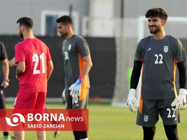 تمرین تیم ملی فوتبال ایران