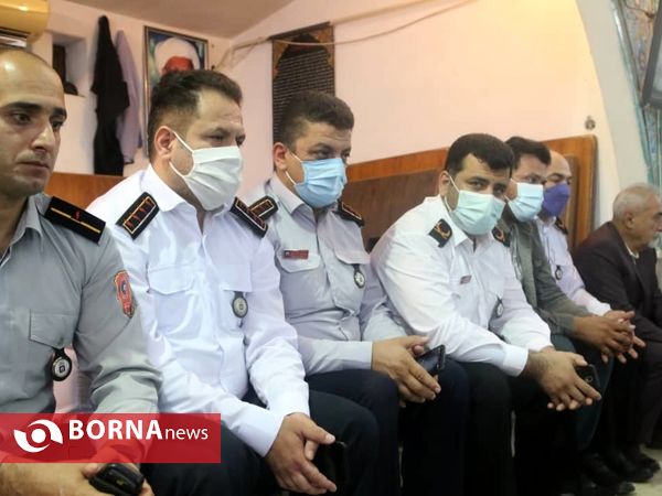 تجلیل از آتش نشانان لاهیجان در  روز خانه علی ابن ابیطالب