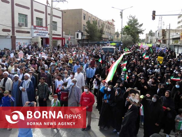 راهپیمایی ۱۳ آبان در زاهدان