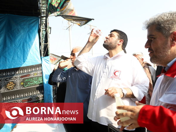 بازدید رییس جمعیت هلال احمر جمهوری اسلامی از مرز شلمچه