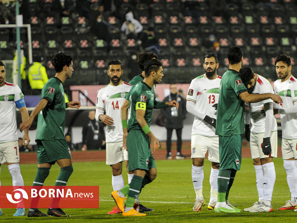 دیدار تیم های فوتبال ایران - عراق