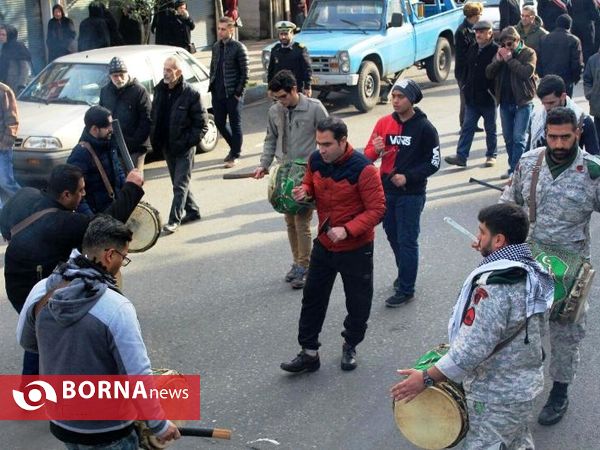 تشییع  پیکر شهید امیر باسره -بندرانزلی