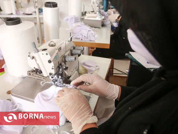 کارگاه تولید ماسک بهداشتی در اصفهان