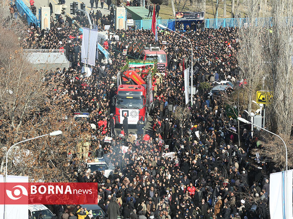 تشییع شهدای آتش نشان حادثه پلاسکو-3