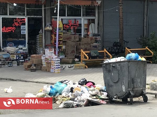 عدم جمع آوری زباله های شهر میاندوآب بعلت نبود محل مناسب دفع پسماند
