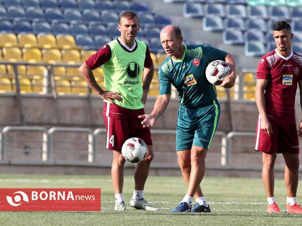 تمرین تیم فوتبال پرسپولیس تهران