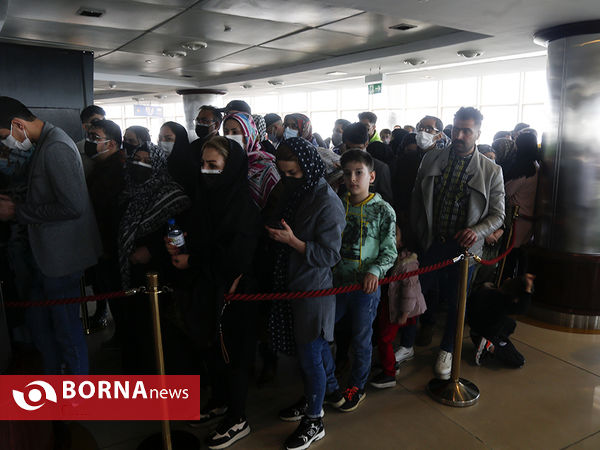 بازدید نوروزی مسافرین از برج میلاد