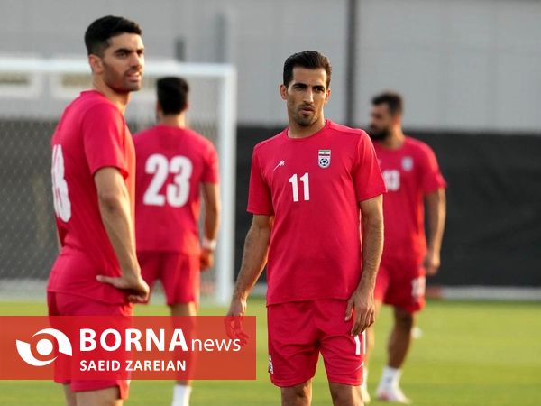 تمرین تیم ملی فوتبال ایران