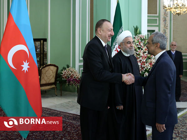 مراسم استقبال رسمی از رئیس جمهوری آذربایجان
