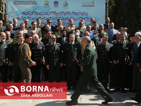 نشست فرماندهی انتظامی ایران با وابستگان نظامی کشورهای خارجی