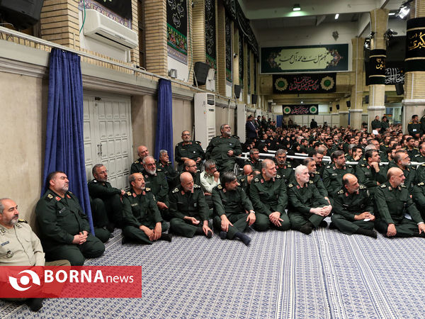 دیدار مجمع عالی فرماندهان سپاه با فرمانده کل قوا