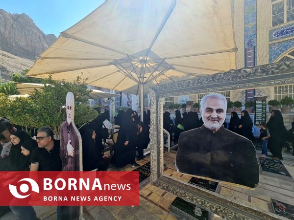 گلزار شهدا کرمان و آرامگاه شهید حاج قاسم سلیمانی در روز اربعین 