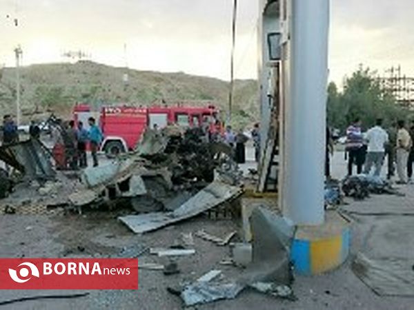 انفجار جایگاه گاز در مسجدسلیمان