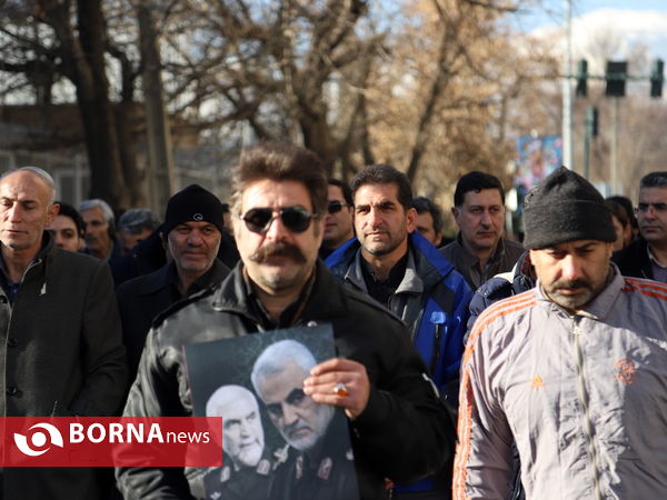 تجمع عاشورایی همدانی ها در پاسداشت شهید سلیمانی