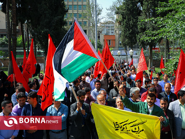 تجمع دراعتراض به کشتارمردم فلسطین