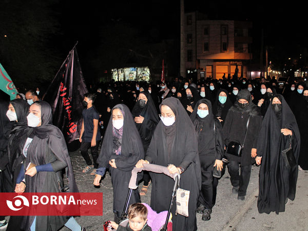 همگامی جاماندگان لامرد فارس با پیاده روی اربعین