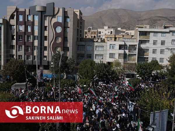 تشییع پیکر طلبه شهید آرمان علی‌وردی