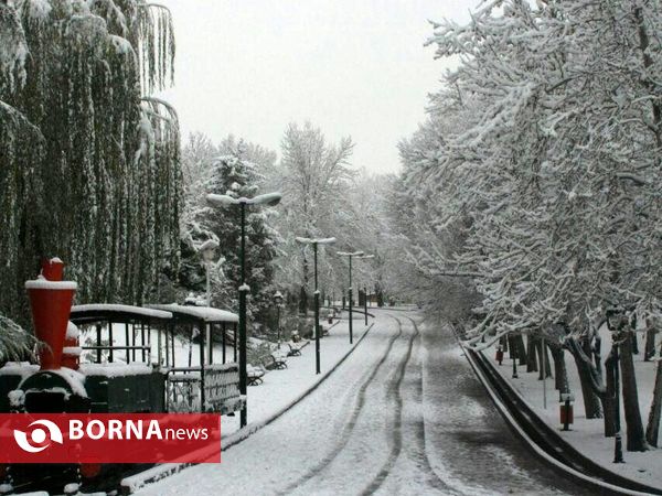 بارش نخستین برف پاییزی در تهران