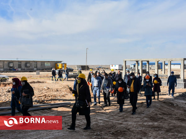 بازدید اصحاب رسانه و خبرگزاری ها از شرکت کربن صنعت امیر کبیر، محل احداث کارخانه ۱۰۰ هزار تن آندسازی شرکت آلومینیوم ایران