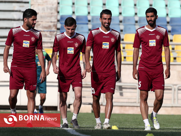تمرین تیم فوتبال پرسپولیس تهران