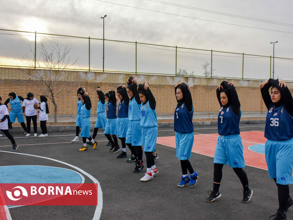 تمرینات تیم بسکتبال اکسیژن اراک