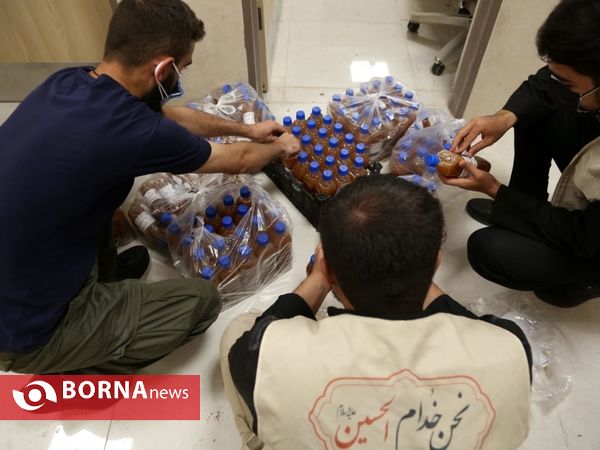 حضور نیروهای داوطلب جهادی گروه پیامبررحمت _ بیمارستان فیروز آبادی شهرستان ری