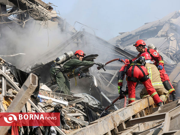 آتش سوزی و فروریختن ساختمان پلاسکو-4