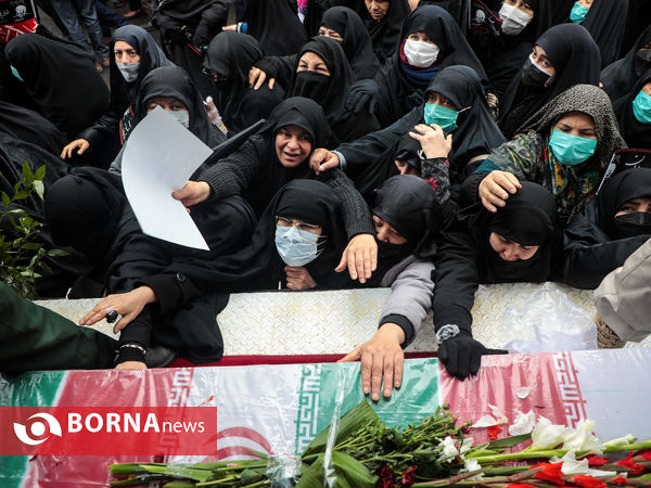 اجتماع عزاداران فاطمی و تشییع پیکر 9 شهید دفاع مقدس و مدافع حرم