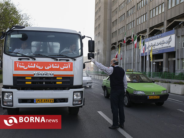 عملیات ضدعفونی محدوده مرکزی تهران