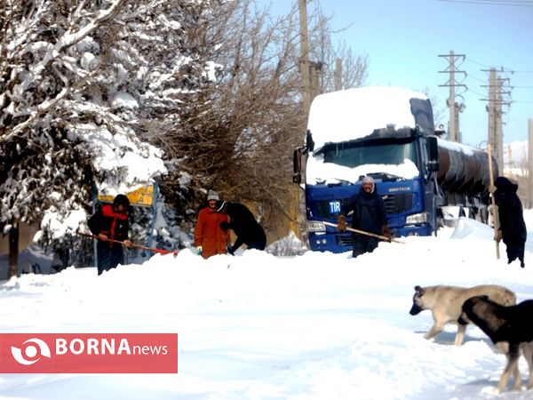 برف در غرب تهران