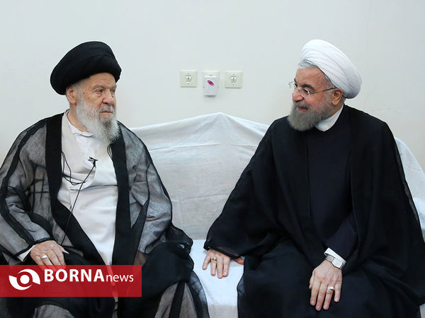 دیدار رئیس جمهور با مراجع در قم