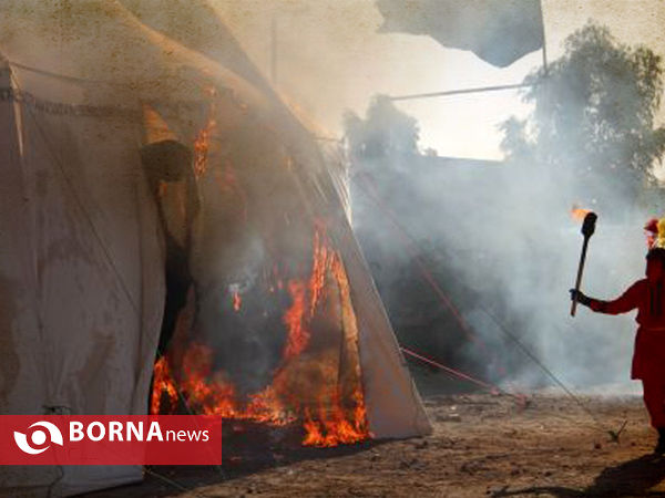 تعزیه واقعه عاشورا و خیمه سوزان در زاهدان