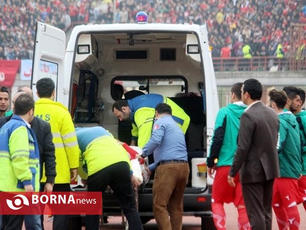 در حاشیه دیدار تیم های فوتبال سپیدرود رشت- پرسپولیس تهران