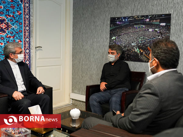 حضور خسرو ساکی و حسین صادقی در خبرگزاری برنا