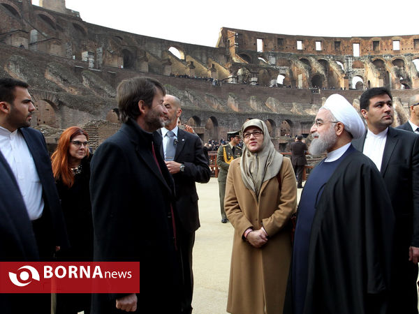 بازدید رییس جمهوری از مجموعه باستانی «کولوسئوم»