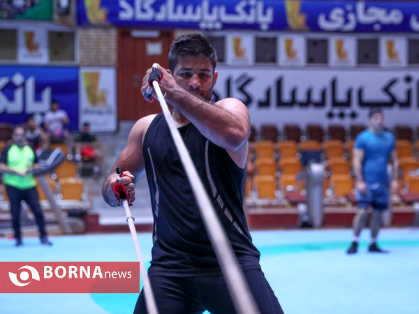 تمرین تیم ملی کشتی فرنگی