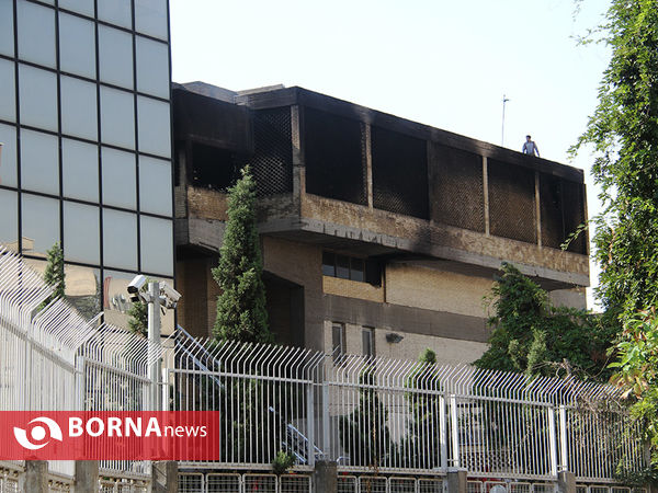 آتش سوزی  در سالن وزارت کشور