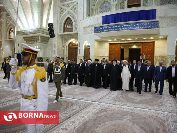 تجدید میثاق رییس جمهوری و اعضای دولت با آرمان های امام راحل و شهیدان