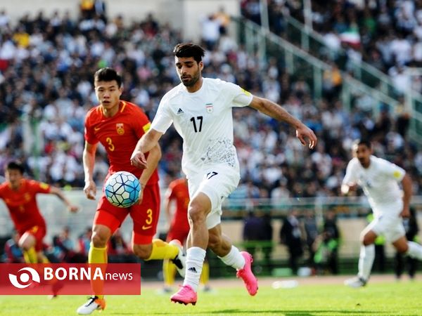 دیدار تیم های فوتبال ایران- چین