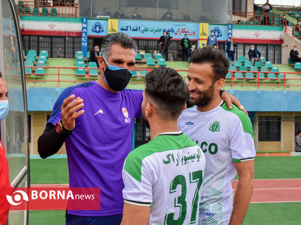 در حاشیه دیدار تیم‌های فوتبال آلومینیوم اراک - فولاد خوزستان
