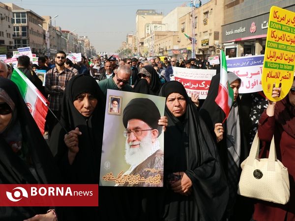راهپیمایی حمایت از ولایت و اقتدار کشور - اهواز