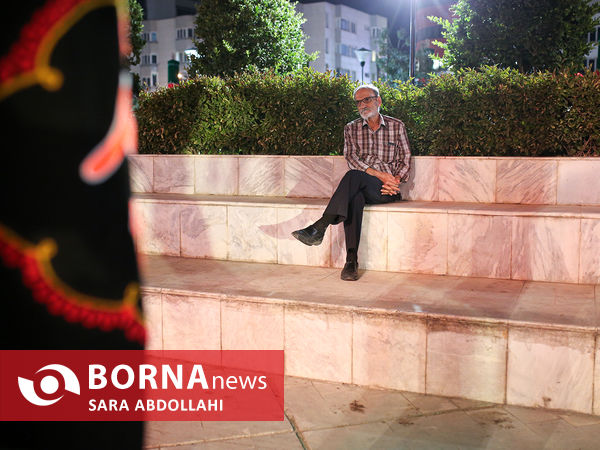 عزاداری در خیمه عاشورایی میدان هفت تیر تهران