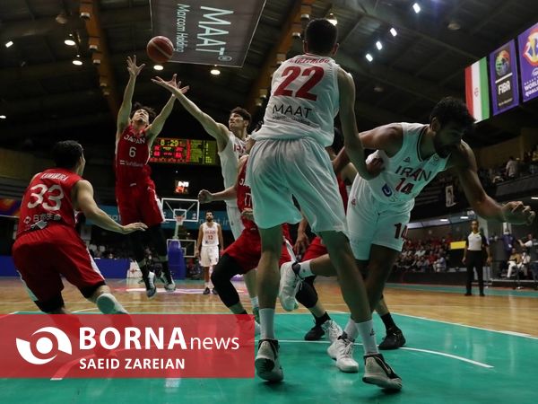 دیدار تیم های بسکتبال ایران - ژاپن
