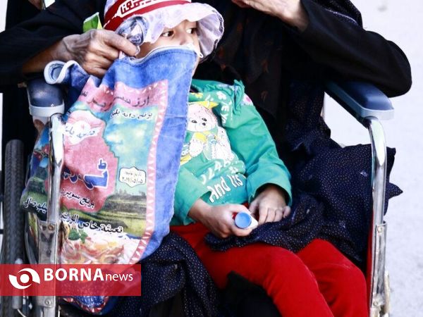 نمای نزدیک اربعینیون شلمچه