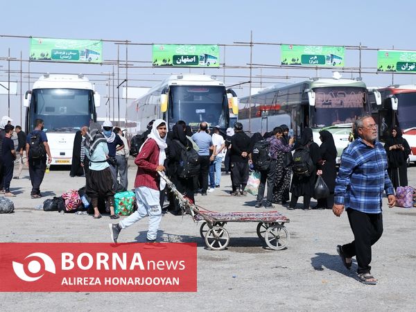 پایانه اتوبوسرانی اربعینی شلمچه