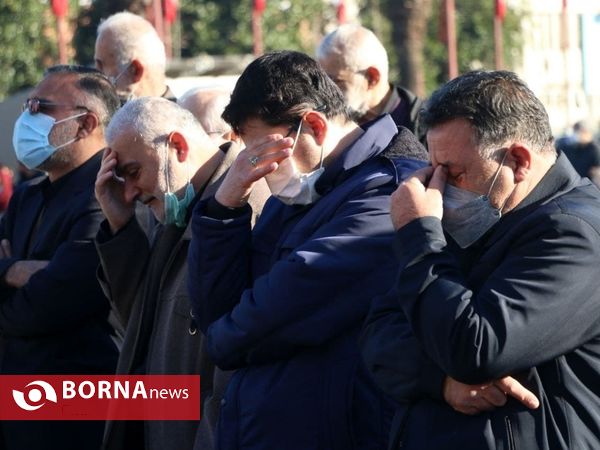 مراسم تشییع پیکر مطهر ۸ شهید گمنام در رشت