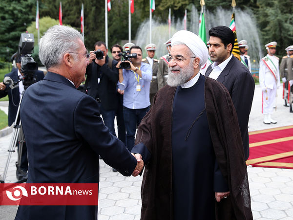 استقبال رسمی از رییس‌ جمهوری اتریش