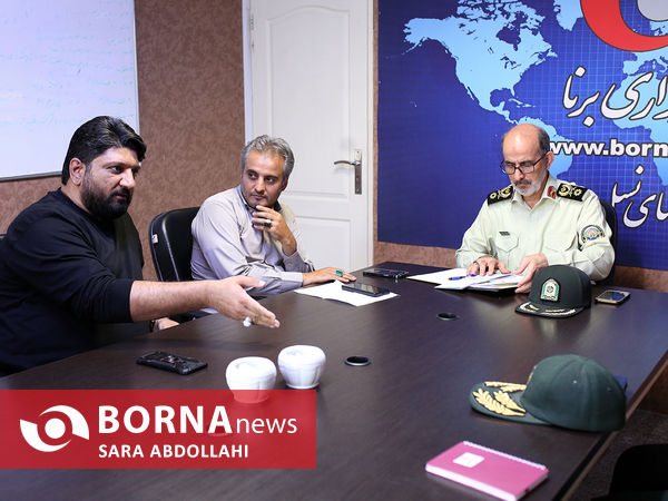حضور فرمانده قرارگاه مرکزی مهارت آموزی نیروهای مسلح در خبرگزاری برنا
