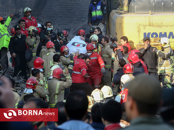 پیدا شدن پیکر آتش نشانان